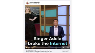 Fact Check: Weight-Loss 'Coffee Trick' Was NOT Promoted By Dr. Oz Or Endorsed By Adele -- Original Sound Was Replaced With AI-Generated Audio