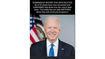 Fact Check: 46 Out Of 50 States Did NOT Recount Their Votes And Find Biden Lost