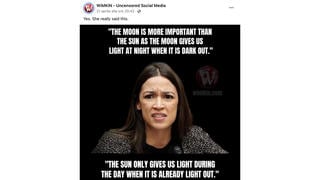 Fact Check: AOC Did NOT Say 'The Moon Is More Important Than The Sun'
