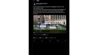 Fact Check: Doctored Image Of Paraglider Dummies At Columbia University Is NOT Authentic -- It Was Digitally Altered