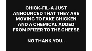 Fact Check: Chick-fil-A Did NOT Announce It Is 'Moving To Fake Chicken' -- Company Said It's Shifting Policy On Animal Antibiotics