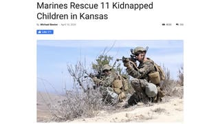 Fact Check: US Marines Did NOT Rescue 11 Kidnapped Children in Kansas