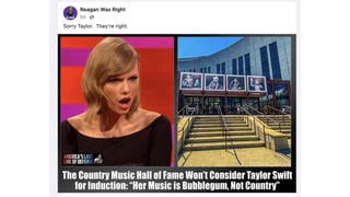 Fact Check: Country Music Hall Of Fame Did NOT Say It Would Not Consider Taylor Swift For Induction -- Story Originated From Satire Website