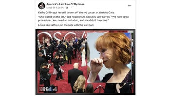 Fact Check: Kathy Griffin Was NOT 'Thrown Off The Red Carpet' At Met Gala In 2024