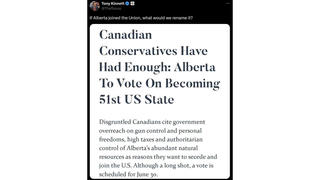 Fact Check: NO Vote On US Statehood Planned In Canada's Alberta Province In June 2024