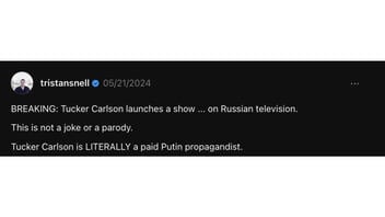Fact Check: Tucker Carlson Did NOT Launch New Show On Russian TV In May 2024