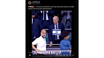 Fact Check: Video Does NOT Show Soccer Manager Pep Guardiola Refusing To Shake Hands With Israeli Representative
