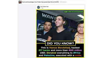 Fact Check: Computer Hacker Hamza Bendelladj Was NOT Executed --  As Of May 2024 He Still Serves His Prison Term