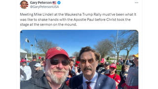 Fact Check: Photo Of Mike Lindell At The Waukesha Wisconsin Trump Rally Is NOT Real -- Digitally Edited 
