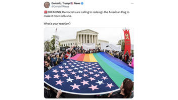 Fact Check: Democratic Party Did NOT Announce Proposal To Change US Flag 'To Make It More Inclusive'