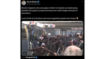 Fact Check: Video Does NOT Show 'Muslim Migrants' Destroying Property 'Because An Israeli Singer Took Part In Eurovision'