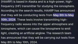 Fact Check: HAARP Tests Were NOT Cause Of Northern Lights In Early May 2024  -- It Was Solar Storm