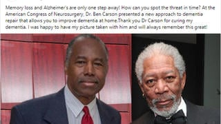Fact Check: Morgan Freeman Did NOT Thank Ben Carson for Curing His Dementia