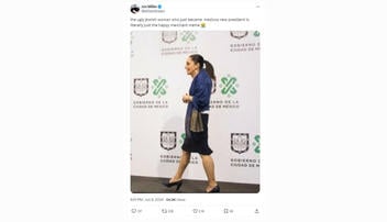 Fact Check: Photo Of Mexico's President-Elect Claudia Sheinbaum Has Been Digitally Edited To Mimic Antisemitic Meme