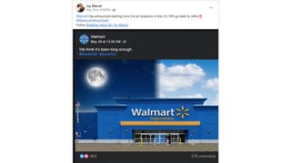 Fact Check: Walmart Did NOT Announce Return To 24-Hour Shopping In All US Locations Starting June 3, 2024 -- No Such Plan