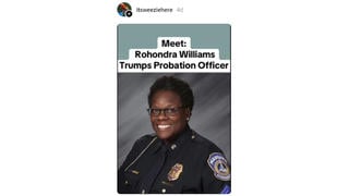 Fact Check: Photo Does NOT Show Trump's NY Probation Officer, 'Rohondra Williams' -- It's Indiana Police Commander 