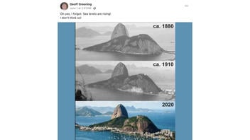 Fact Check: Photos Of Brazil's Sugarloaf Mountain Do NOT Prove Sea Levels Aren't Rising