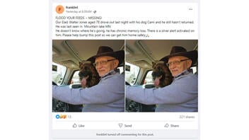 Fact Check: 'Walter Jones' And Dog 'Cami' Are NOT Missing -- False Social Media Post Is A Ruse For Sharing A Scam