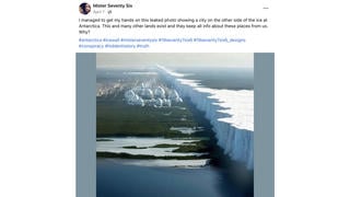 Fact Check: Inauthentic Photo Does NOT Show Real 'Ice Wall' In Antarctica Or Actual City Beyond It