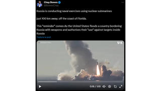 Fact Check: Video Does NOT Show Russian Naval Exercises Off The Coast Of Florida In June 2024 -- Video Is From 2018 Missile Tests Off The Russian Coast