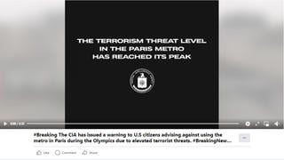Fact Check: CIA Did NOT Issue Warning To US Citizens To Avoid Paris Metro During Summer Olympics