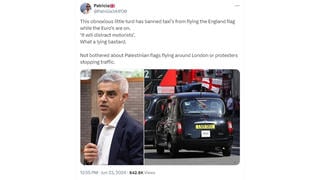 Fact Check: London Mayor Sadiq Khan Did NOT Ban Taxi Drivers From Displaying Flag Of England During Euro 2024
