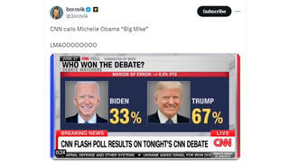 Fact Check: CNN Did NOT Refer To Michelle Obama As Transgender Male After Presidential Debate