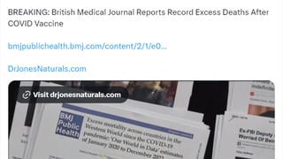 Fact Check: The British Medical Journal Did NOT Attribute Excess Deaths Since COVID-19 Pandemic To Vaccines