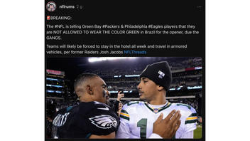 Fact Check: NFL Did NOT Tell Green Bay Packers, Philadelphia Eagles Players They Cannot Wear Green In Brazil Opener
