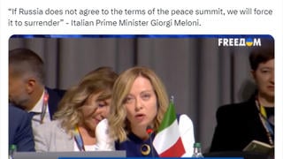 Fact Check: Italian PM Meloni Did NOT Say 'If Russia Does Not Agree To The Terms Of The Peace Summit, We Will Force It To Surrender'