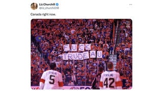 Fact Check: Photo Showing 'FUCK TRUDEAU' Sign At Hockey Game Is NOT Authentic -- Sign Reading 'BELIEVE' Was Digitally Altered