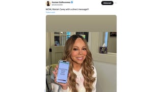 Fact Check: FAKE Photo Shows Mariah Carey Holding Up Cellphone Displaying Message 'Palestine Does Not Exist'