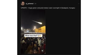Fact Check: Video Of 'Green Coloured Meteor' In Budapest In July 2024 Is NOT Authentic