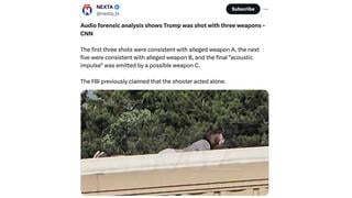 Fact Check: CNN Did NOT Report That Trump Was 'Shot With Three Different Weapons' 