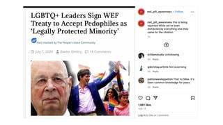 Fact Check: WEF Did NOT Draw Up Treaty To Designate Pedophiles As 'Legally Protected Minority' -- Story Came From Website Mass-Producing False Stories