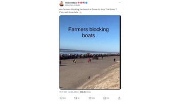 Fact Check: Tractors In Photo Were NOT On Beach Blocking Migrant Boats From Landing In UK -- Protest Was In France