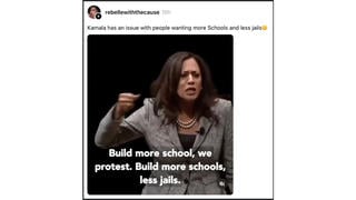 Fact Check: Video Of Kamala Harris Saying 'More Schools, Less Jails' Does NOT Show Full Extent Of Her Position