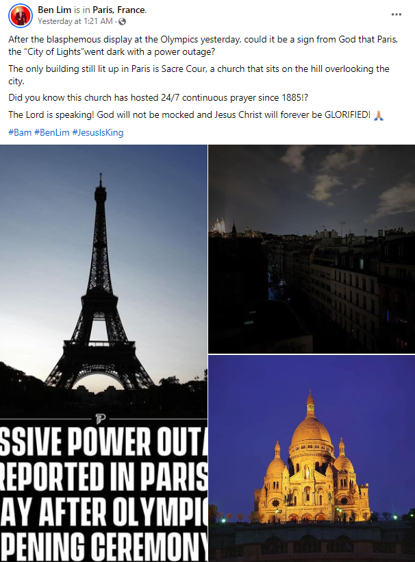 Fact Check: Power Outages In Paris Day After Olympics Opening Ceremony ...