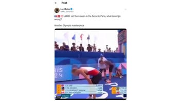 Fact Check: Video Does NOT Show Olympic Athlete Vomiting Because He Swam In Seine -- He Cited Heat