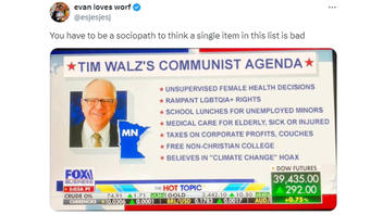 Fact Check: Screenshot Of 'Tim Walz's Communist Agenda' Is NOT Authentic FOX Business Web Page -- It's A Liberal Parody Of FOX