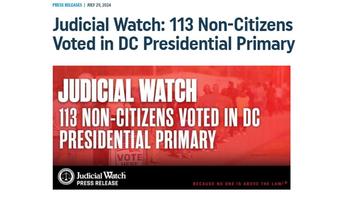 Fact Check: 113 Non-Citizens Did NOT Vote For President In DC June '2024 Presidential Primary'