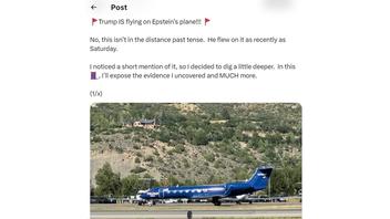 Fact Check: Trump DID Fly On Plane Previously Owned By Epstein -- Trump Campaign Says It Leased Plane Without Knowing Aircraft's History