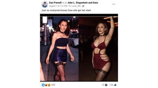 Fact Check: Images Of Woman In Short Skirts, Black Stockings Are NOT Real Photos Of Kamala Harris