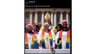 Fact Check: Photo Does NOT Genuinely Show Pope Francis Wearing Rainbow Scarf