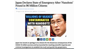 Fact Check: Japan Did NOT Declare State Of Emergency Over 'Nanobots' Found In '96 Million Citizens' In August 2024