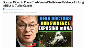 Fact Check: NO Proof 'Eight Cancer Doctors' Aboard Brazil Voepass Flight Vowed To 'Release Evidence Linking mRNA To Turbo Cancer' Before Crash 