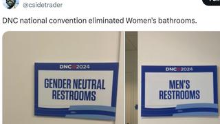 Fact Check: DNC Did NOT Eliminate Women's Bathrooms, Turn Them Into Gender-Neutral Bathrooms