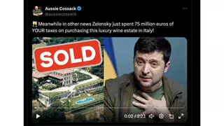 Fact Check: Public Records Do NOT Confirm Zelenskyy Bought Italian Villa From Sting For 75 Million Euros