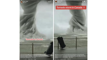 Fact Check: 'Tornado' Videos Do NOT Show Extreme Weather In Canada, Dubai