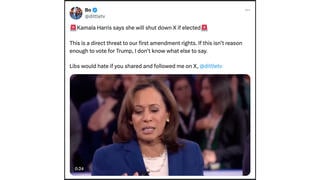 Fact Check: Kamala Harris Did NOT Say She Would 'Shut Down X' If Elected -- She Was Talking About Trump's Account Being Taken Down In 2019